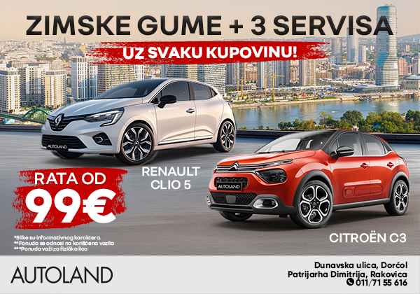 Autoland akcija gume + servisi