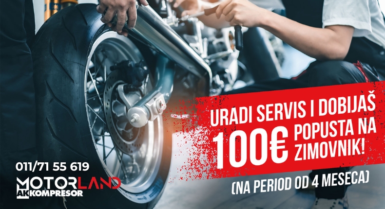 servis motocikala i zimovnik akcija