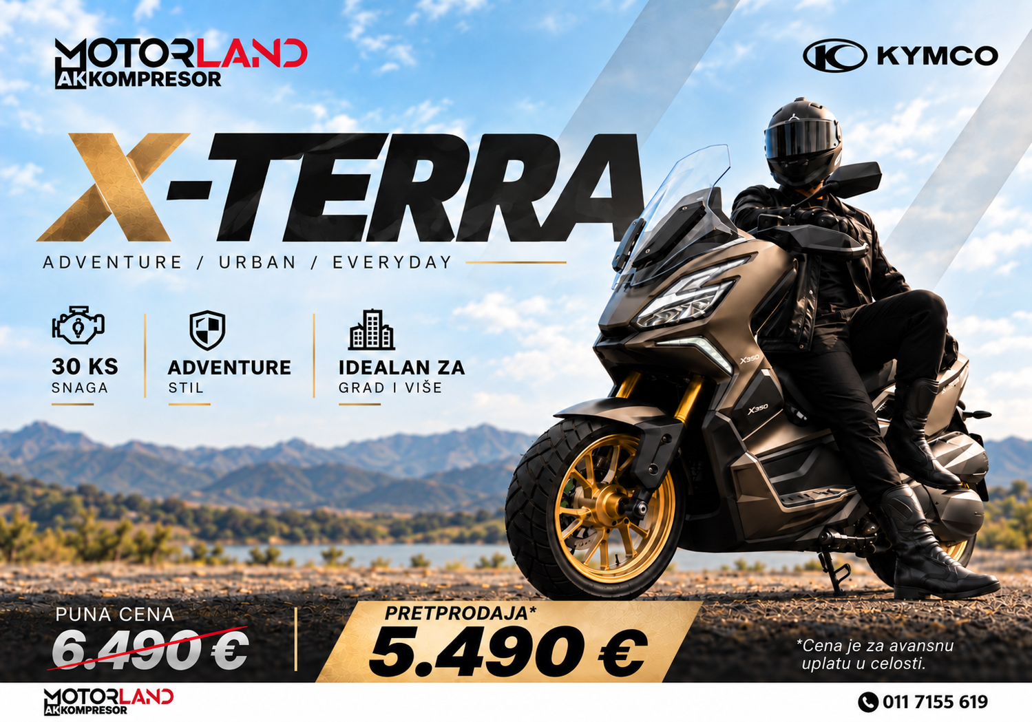 KYMCO Xterra pretprodaja