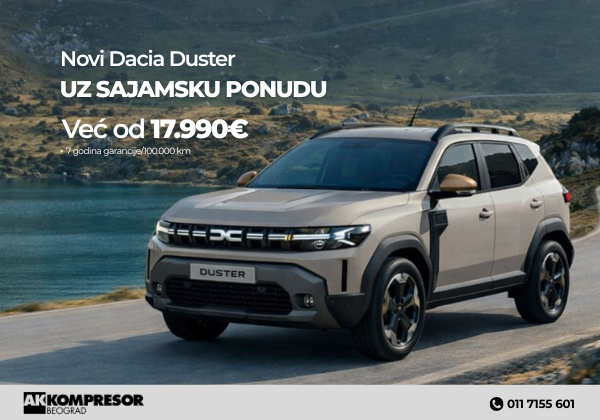 DACIA DUSTER sajamske akcije