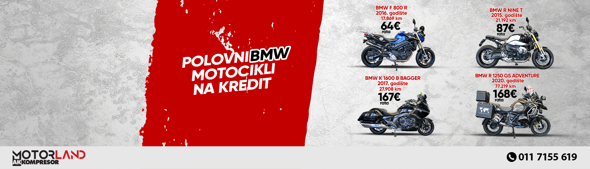 polovni BMW motocikli na kredit