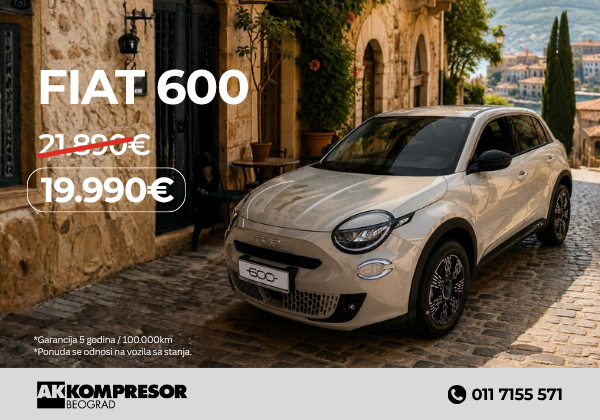 FIAT 600 letnja ponuda