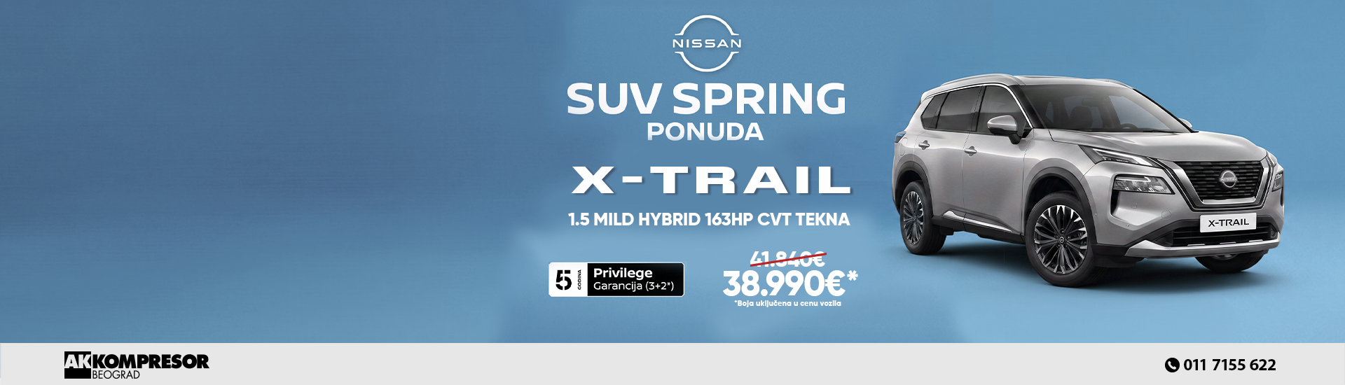 NISSAN XTRAIL suv spring ponuda