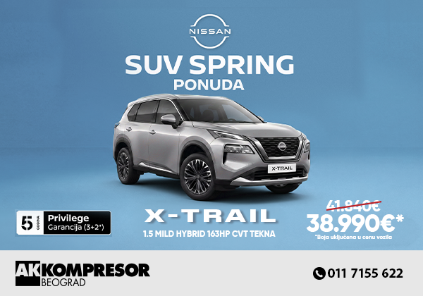 NISSAN XTRAIL suv spring ponuda