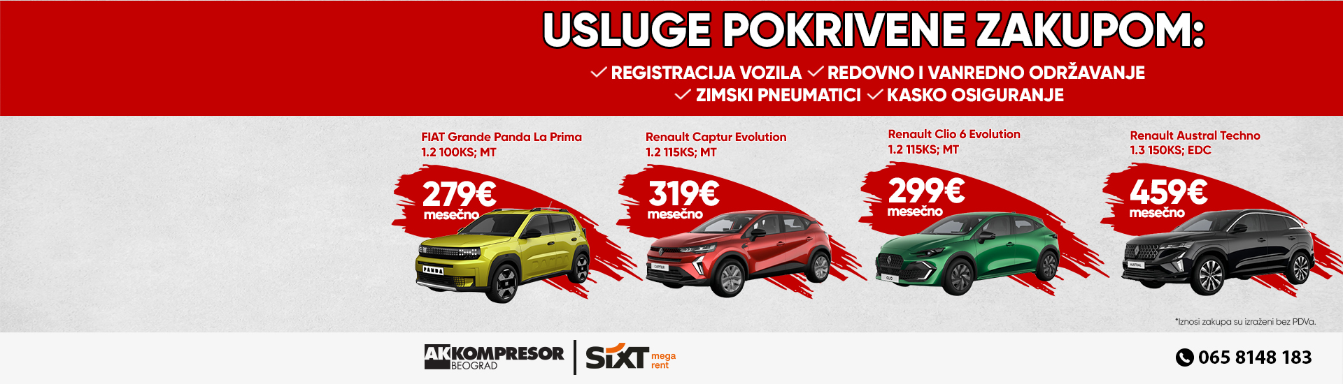 ponuda za pravna lica (AKK X SIXT)